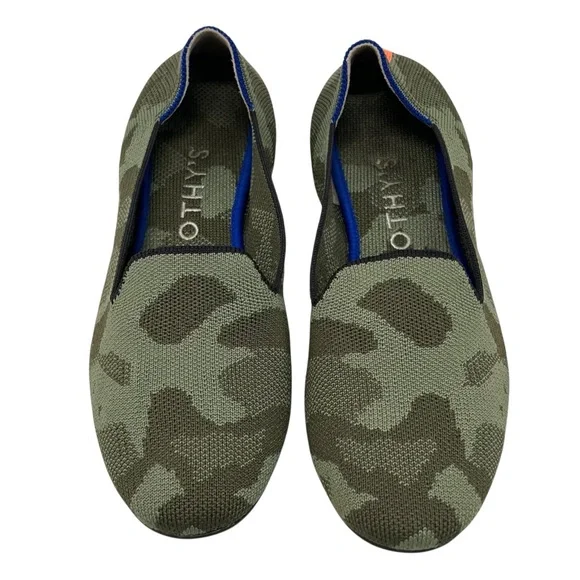 Rothy’s The Loafer Olive Camo Comfort Slip On Flats Women’s 7.5 - Picture 5 of 14